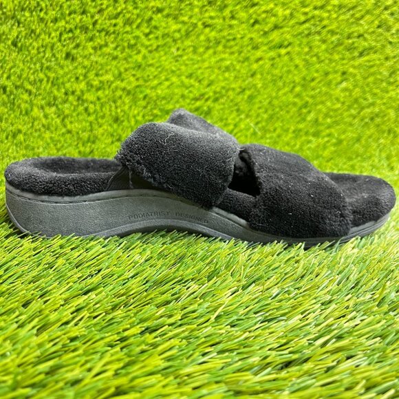 Vionic Dessie Womens Size 6 Black Casual Classic Comfort Slip On Slippers Shoes - Picture 4 of 10